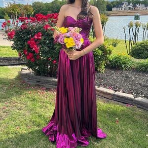 Sherri Hill Designer Prom Dress Fuschia, Size 2,